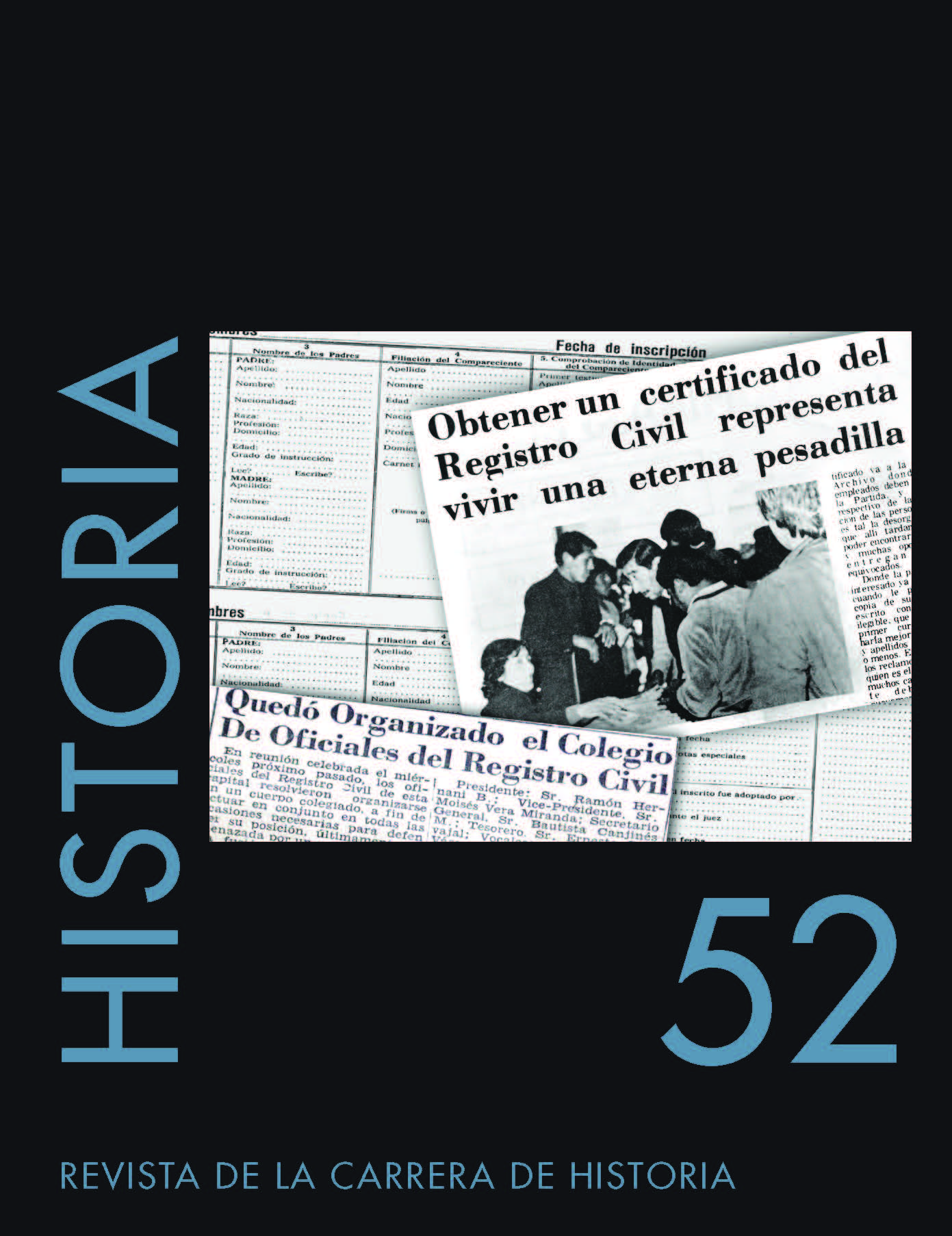 Historia Revista de la Carrera de Historia, número 52