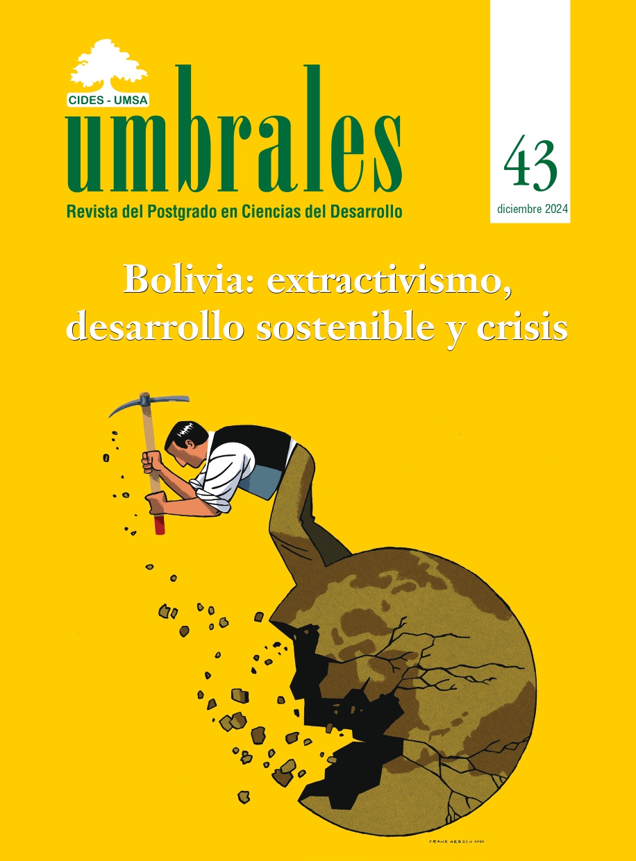 					Ver Núm. 43 (2024): Bolivia: extractivismo, desarrollo sostenible y crisis
				