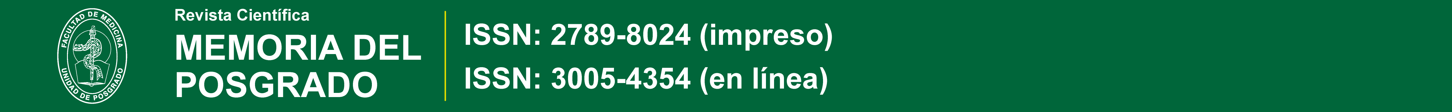 Revista Científica Memoria del Posgrado